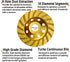 KSEIBI 644052 Super Turbo Diamond Cup Wheel, 4-1/2 Inch (115 mm)
