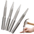 iayokocc 4pcs Carpenter Center Punch Set, Professional 1/32", 1/16", 3/32" Nail Setter &