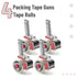 Mr. Pen Packing Tape Dispenser Gun 2-Inch, 4 Pack with Heavy Duty Clear Packing Tape