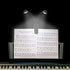 4 Pack 4 TEECOO Music Stand Lights, Eye Caring Clip-on Piano Light, USB & AAA Battery Operated, LED Book Reading Lamps