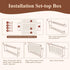 OVECIOPO Router Shelf Wall Mount WiFi Router Box Hider Modem Cover with Cable Management Power Strip Organizer Storage
