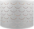 Cabilock Drum Lamp Shade Barrel Fabric Lampshade Table and Floor Lamp Covers Wave Shaped Semicircular Lamp Shade