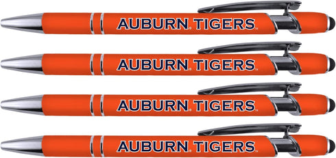 Auburn Soft Touch Coated Metal Pen 4 Pack (4011)