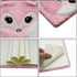 BOLLEY JOSS Lovely Animals Notebook, Kids Plush Diary for Girls Teens, Fuzzy Journal Writing Pad A5 Lined 160 Pages
