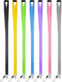 YOUOWO 7 Pack Lanyards for Keys ID Badge Holder Safety Breakaway Coloured Lanyard in Black Blue Yellow Green