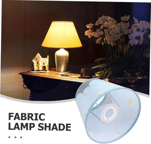 Holibanna Pleated Lampshade for Table Floor Lamps Handmade Fabric Drum Shade Detachable Design for Easy Cleaning