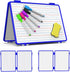 Magnetic Small Dry Erase White Board, 11.5x17” Foldable Desktop Whiteboard for Kids, 4 Writing Sides