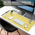 K KNODEL Large Desk Mat, Office Desk Pad, Computer Desk Mat, Laptop Mat for Desk, Desk Protecor Mat, Desktop Mat, Desk Writing Pad, Desk Blotter Pad, Desk Cover Mat (35.4"x17", Yellow) by K KNODEL