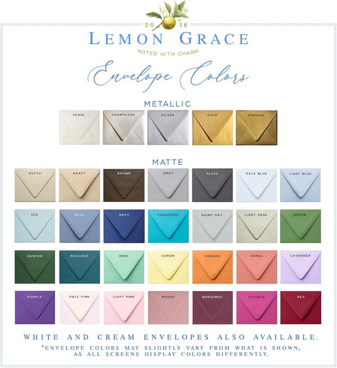 Lemon Grace Set, AS-2319 Co - Personalized Patriotic Stationery, USA Stationary Cards and Envelopes Note Cards