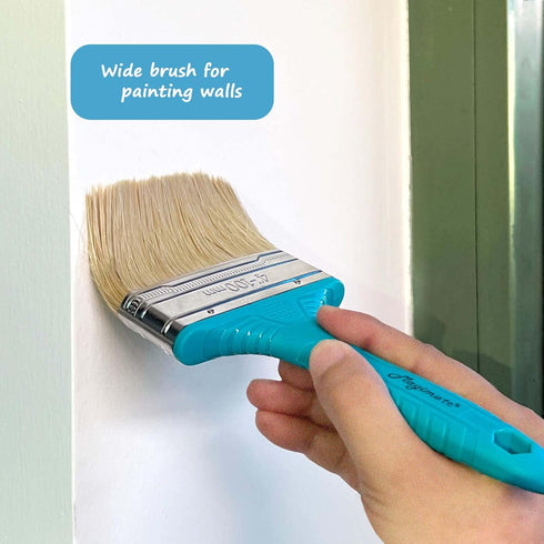 4-inch Stain Brush - Chip Brush Wide Flat Bristle Paint Brush for Painting Walls, Cabinets, Touch-ups, and Dust Cleaning
