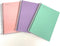 Mintra Office Durable Spiral Notebook - 2 Subject Junior Size 3pk (6.5in x 9.5in), Sage Green, Salmon, Lavender