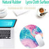Mouse Pad, Non-Slip Rubber Base with Stitched Edge, Small Gaming Round Mouse Pad, 7.87 x 7.87 Inch