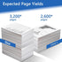 TN660 Toner Cartridge High Yield for Brother TN 660 TN630 for HL-L2300D HL-L2380DW (TN6602PK)
