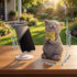 PETAFLOP Solar Cat Garden Statue Decor with Sunflower, Birthday Housewarming Gifts for Mom Grandma Women Cats Lover