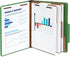 Blue Summit Supplies Green Classification Folders, 10 Pack, Letter Size with 2 Inch Tyvek Expansions