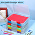 PerKoop 6 Pcs Clear A4 File Box Document Plastic Storage Box, Paper Case, Board Game Storage, Magazine Protector