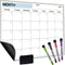 Monthly Magnetic Calendar for Refrigerator, 17x12” Dry Erase Fridge Calendar Magnet, Organizes 2025 Schedules