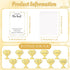 Juinte 60 Sets (10 Employee Appreciation Gifts Bulk Trophy Pins with Thank You Cards Organza Bags Inspirational