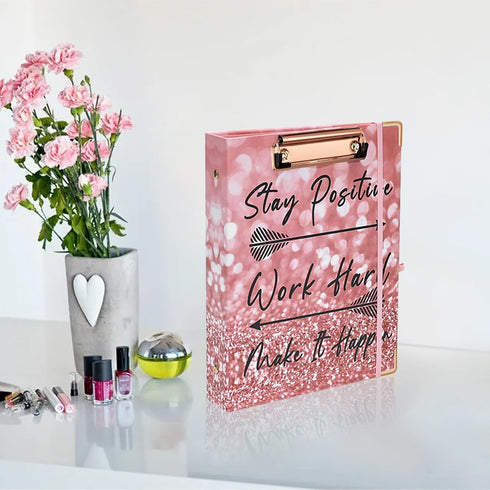 Small A5 3 Ring Binder, 1 Inch for 5.5" x 8.5" Paper, with 5-Tab Dividers, Mini Binders for School Office Supplies,