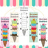 72Pcs Summer Haooryx Color Your Own Ice Cream Bookmarks - Ice Cream Theme Kids DIY Coloring Blank Bookmark for Kids