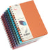 EOOUT 6pcs Hardcover Spiral Notebook, College Ruled, 5.5x8.5 Inches, 100GSM Thick Paper, Assorted Jewel Tone Colors