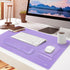 MOSISO Keyboard Mouse Pad Set, Large Gaming Mouse Pad & Wrist Rest, Ergonomic Non-Slip Mousepad for Home Office, Purple
