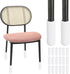 PATIKIL 24Pcs Knitted Chair Leg Floor Protector, White Furniture Chair Leg Socks