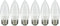 Sunlite LED B11 Torpedo Tip Chandelier Light Bulb 4.5 Watts (40w Equivalent),