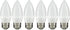 Sunlite LED B11 Torpedo Tip Chandelier Light Bulb 4.5 Watts (40w Equivalent),