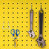 5pcs Heavy Duty Metal Pegboard Hooks with Cup Holder, Industrial-Grade Garage and Workshop Pegboard Accessories