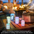 siphylline Set 2-Piecing Set Happy Birthday Penguin Blue LED Candles with Remote Control Bright Candles Party Decor