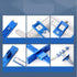 Cabinet Hardware Jig Tool, Drill Guide Sleeve Template for Imperial & Metric, ABS Aluminum Wood Drilling Dowel Ruler