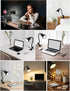 60W E26 (Dimmable Clip On Gooseneck Lamp - Max, Ceramic Fire-Resistant Socket, Classic Durable Switch, Adjustable