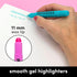 PAPERAGE Gel Highlighters, No Bleed & Smudge Free, Assorted Pastel Colors, 16 Count
