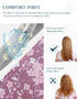 Pink Series Florals Double-Sided Printed Scrub Caps for Women with Buttons, Adjustable Helps Reduce Static Buildup