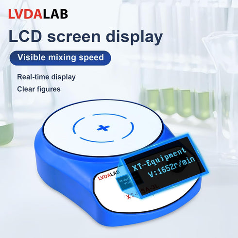 2200RPM LCD Digital Magnetic Stirrer with 2 Stir Bars, 5000ml Stainless Steel Mixer for Homebrew
