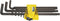 Wera 05022171001 L-key Set for 950 PKL/9 SZ N, Multi