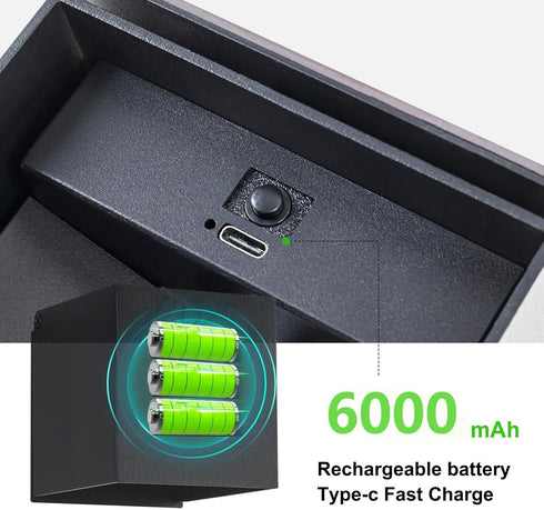 12W 6000mAh 3 Battery Operated Wall Sconces, Motion Sensor Light Indoor, Wall Lights Rechargeable, Colors Adjustable