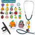18Pcs Fruit Stethoscope Charms for Nurses - Apple Banana Fruits Stethoscopes Accessories for Nursing Students Doctors