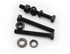 LBY 8 Sets 5/16-18×2-1/2'' Hex Head Screws Bolts, Nuts, Flat & Lock Washers Kit, Alloy Steel (Black)