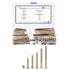 METALLIXITY Furniture Crib Screws Replacement Set (M6-1x40/50/60/70/80mm) 50Pcs, Connector Bolt M6 Screw Barrel