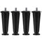 OCS Parts 4-Pack Black Thermoplastic Appliance Legs | Adjustable Height 4-Inch Countertop
