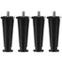 OCS Parts 4-Pack Black Thermoplastic Appliance Legs | Adjustable Height 4-Inch Countertop