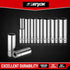 1/4 Inch Drive 12-Point Metric Socket Set, 8-Piece Deep Well CR-V Steel Tool Set, Sizes 6mm to 13mm