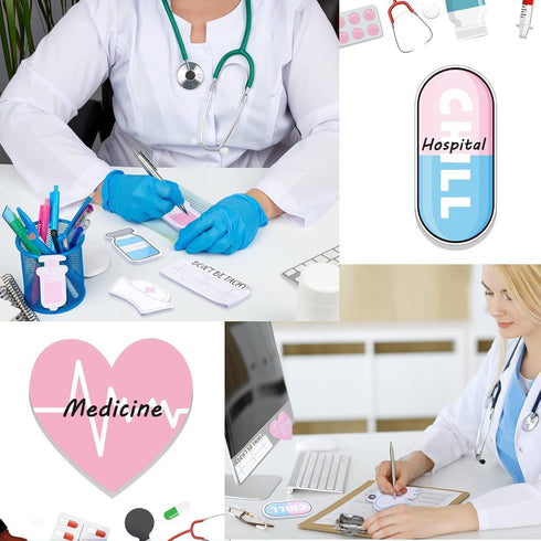Sepbyxw 16 Pack Mini Funny Nurse Sticky Notes Nursing Student Essentials School Nurse Gifts Nurse Stationary Sticky