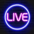 Lumoonosity Live Neon Sign - Blue&Pink LED On Air Light for Streamers/Influencers/Gamers