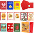 HAVVOY 12 Camp Greeting Cards, Sleepaway Camp Postcards Stationary Letter and Envelopes for