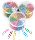 Yarlung 900 Pieces 2 Inch Jumbo Paper Clips, Vinyl Coated Large Paperclips for Document Organizing, 6 Colors
