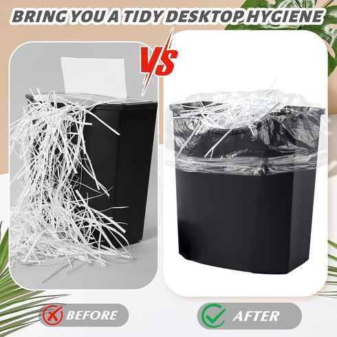 YooNotee 200 15 Pcs Gallons Shredder Bags Large Gallon Size Paper Shredder Bags for Home Office Paper Trash Shredded