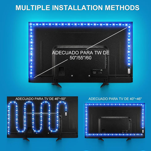 TK99SW 3.28ft 24-32 Inch TV LED Strip, Smart RGB LED Lights for TVs, Music Sync Bluetooth App & Remote Control